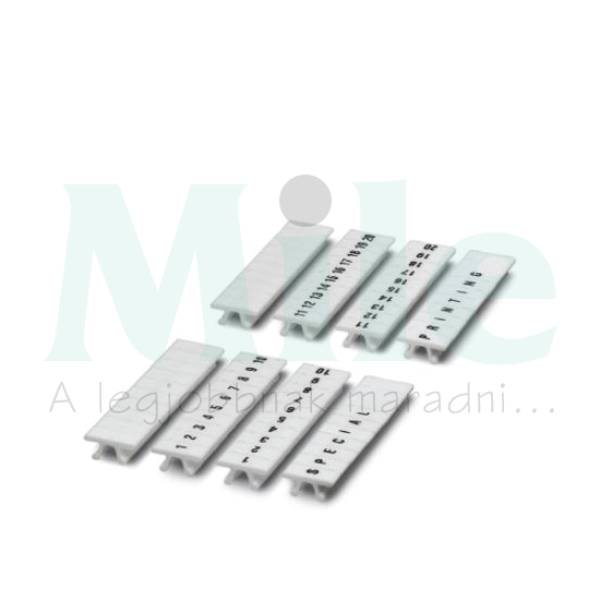 Sorkapocsjelölő csík feliratozható fehér 4.2mm-modultáv ZB 4 :UNBEDRUCKT PHOENIX CONTACT