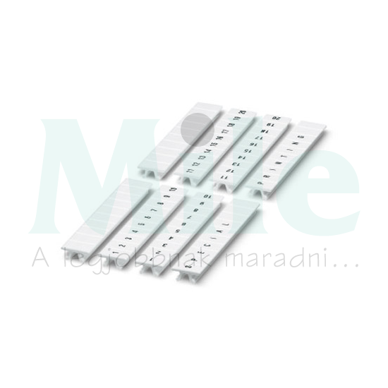 Sorkapocsjelölő feliratozható 4,98x10,5mm fehér ZB 5,08:UNBEDRUCKT PHOENIX CONTACT