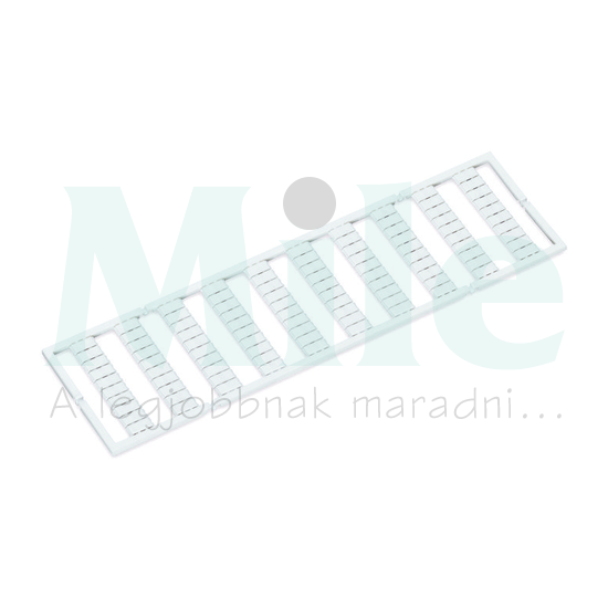 Sorkapocsjelölő lap 51-60 nyújtható 5-5,2mm vízszintes fehér 5mm-modultáv WAGO