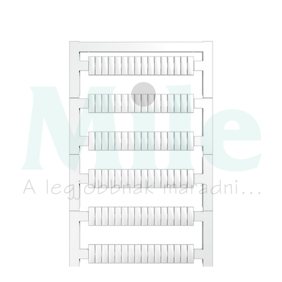 Sorkapocsjelölő lap feliratozható 10x3,5mm fehér WS 10/3.5 PLUS MC NE WS Weidmüller