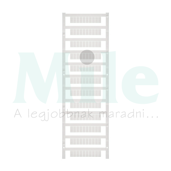 Sorkapocsjelölő lap feliratozható 10x5mm fehér 5mm-modultáv MF 10/5 MC NE WS Weidmüller