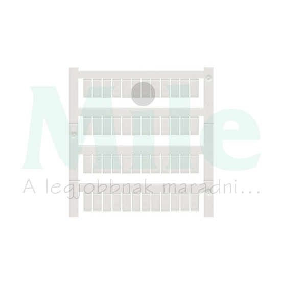 Sorkapocsjelölő lap feliratozható 10x5mm fehér 5mm-modultáv WS 10/5 M MC NE WS Weidmüller