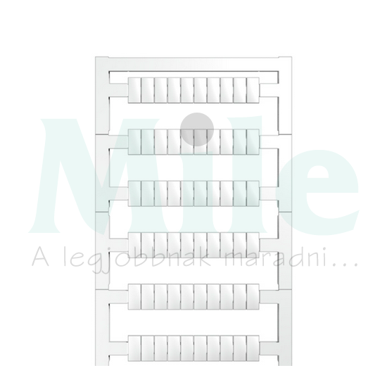 Sorkapocsjelölő lap feliratozható 10x5mm fehér 5mm-modultáv WS 10/5 M PLUS MC NE WS Weidmüller