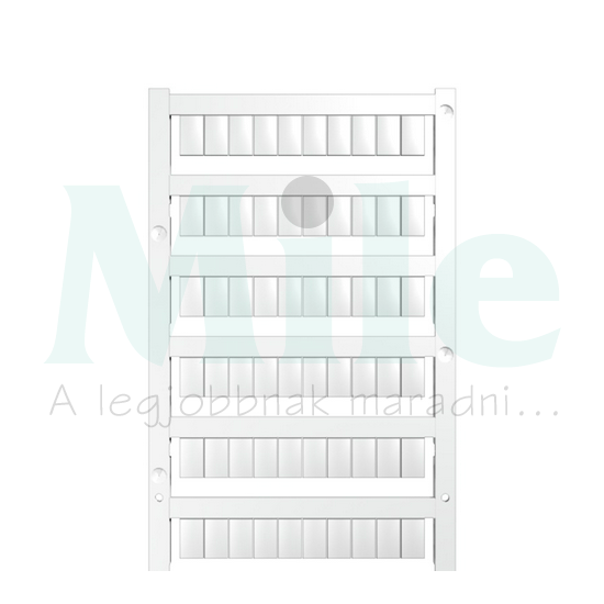 Sorkapocsjelölő lap feliratozható 10x6mm fehér 6mm-modultáv MFF 10/6 MC NE WS Weidmüller