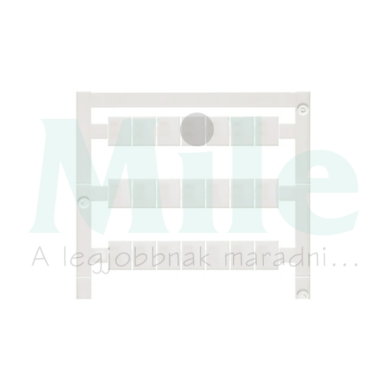 Sorkapocsjelölő lap feliratozható 10x8mm fehér 8mm-modultáv WS 10/8 PLUS MC NE WS Weidmüller