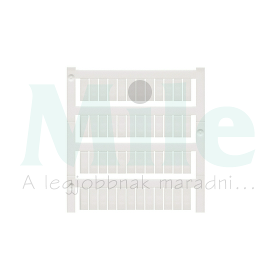 Sorkapocsjelölő lap feliratozható 12x5mm fehér 5mm-modultáv WS 12/5 MC NE WS Weidmüller