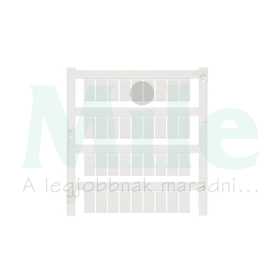 Sorkapocsjelölő lap feliratozható 12x6,5mm fehér 6.5mm-modultáv WS 12/6.5 MC NE WS Weidmüller