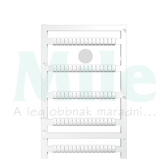 Sorkapocsjelölő lap feliratozható 3,5x5mm fehér 3.5mm-modultáv MF 5/3.5 MC NE WS Weidmüller