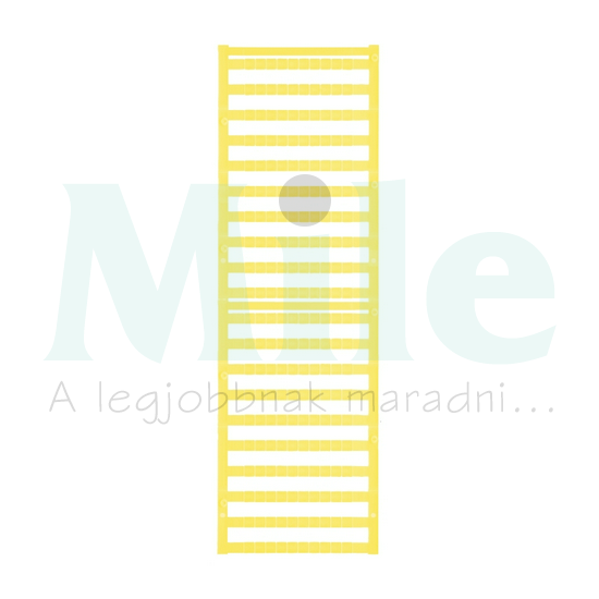 Sorkapocsjelölő lap feliratozható 5x5mm sárga 5mm-modultáv DEK 5/5 PLUS MC NE GE Weidmüller