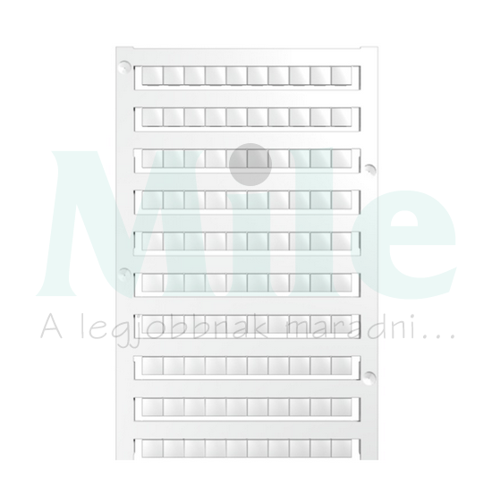 Sorkapocsjelölő lap feliratozható 5x6mm fehér 6mm-modultáv DEK 5/6 MC NE WS Weidmüller