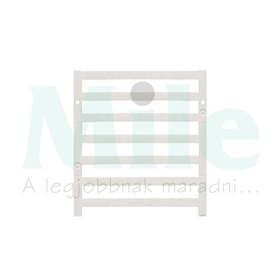 Sorkapocsjelölő lap feliratozható 6x5mm fehér 6mm-modultáv DEK 5/6 PLUS MC NE WS Weidmüller