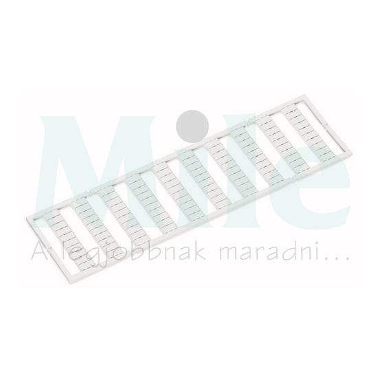 Sorkapocsjelölő lap L1 nyújtható 5-5,2mm vízszintes fehér 5mm-modultáv WAGO