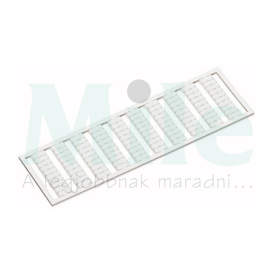 Sorkapocsjelölő lap R,S,T,U,V,W,X,Y,Z,Mp függőleges fehér 4mm-modultáv WAGO