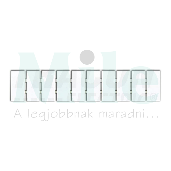 Sorkapocsjelölő TSKA, TSKB sorkapocshoz fehér 8mm-modultáv TRACON