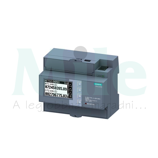 Sorolható multifukciós műszer 3F LCD Modbus-TCP X/1A X/5A 3-276V 3-480V/ 6M SENTRON PAC SIEMENS