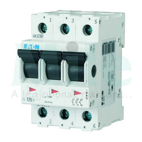Sorolható szakaszoló főkapcsoló 3z 3ny 3P 80A 240V AC 3M IS-80/3 EATON