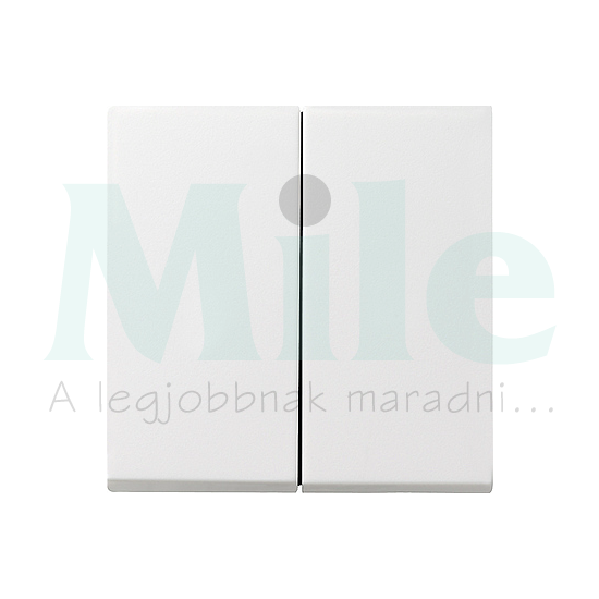 ST55 billentyű csillárdimmer fényes fehér kettős nyomógomb kapcs/nyg.-hoz fehér üres-jel GIRA