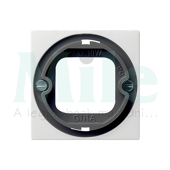 ST55 fedlap fényjelzőhöz bajonettzáras fényes fehér fehér üres-jel IP20 műanyag fényes GIRA