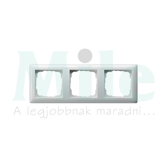 ST55 keret 3-es vízszintes és függőleges műanyag fehér fényes GIRA