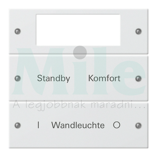 ST55 KNX billentyűkészlet 2pár=4gomb/2modul +feliratmező fehér GIRA