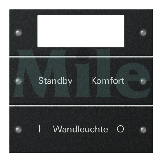 ST55 KNX billentyűkészlet 2pár=4gomb/2modul +feliratmező fekete GIRA