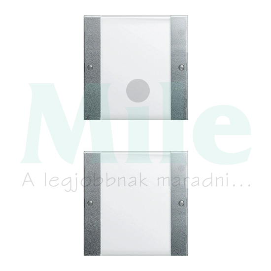 ST55 KNX érintőfedlap (1+1)pár=4gomb/2modul +feliratmező alumínium GIRA
