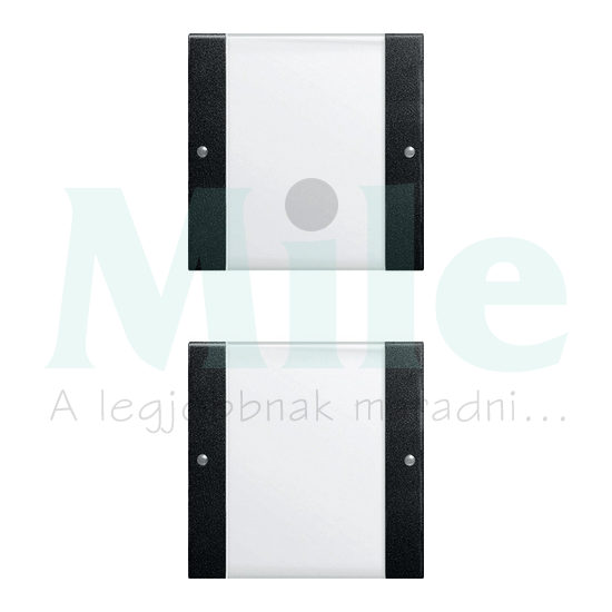 ST55 KNX érintőfedlap (1+1)pár=4gomb/2modul +feliratmező fekete műanyag GIRA