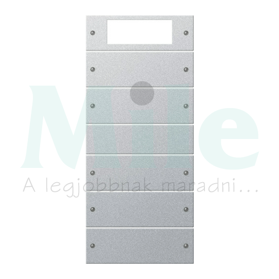 ST55 KNX érintőfedlap (2+3)pár=10gomb/2modul +termosztát alumínium GIRA