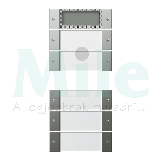 ST55 KNX érintőfedlap (2+3)pár=4gomb/2modul +feliratmező +termosztát nemesacél GIRA