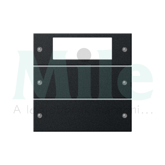 ST55 KNX érintőfedlap 2pár=4gomb/1modul +termosztát fekete GIRA