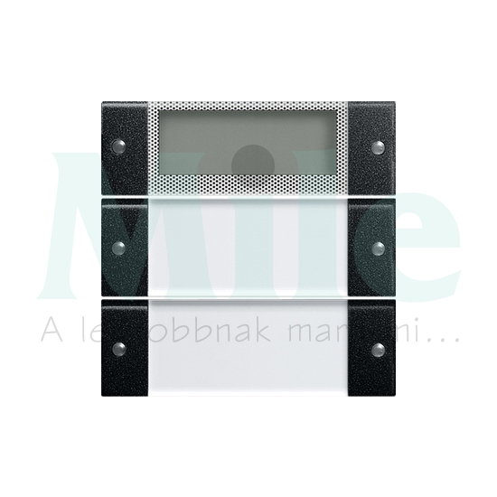 ST55 KNX érintőfedlap 2pár=4gomb/2modul +feliratmező +termosztát fekete GIRA