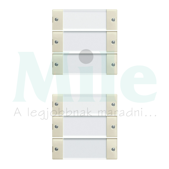 ST55 KNX érintőfedlap (3+3)pár=12gomb/2modul +feliratmező krém GIRA