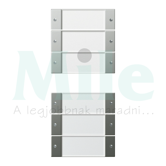 ST55 KNX érintőfedlap (3+3)pár=12gomb/2modul +feliratmező nemesacél GIRA