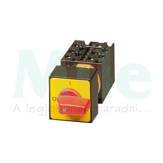 Szakaszoló vészkapcsoló 20A 3P 5.5kW/400VAC-3 beépíthető fix piros T0-2-1/E-RT EATON