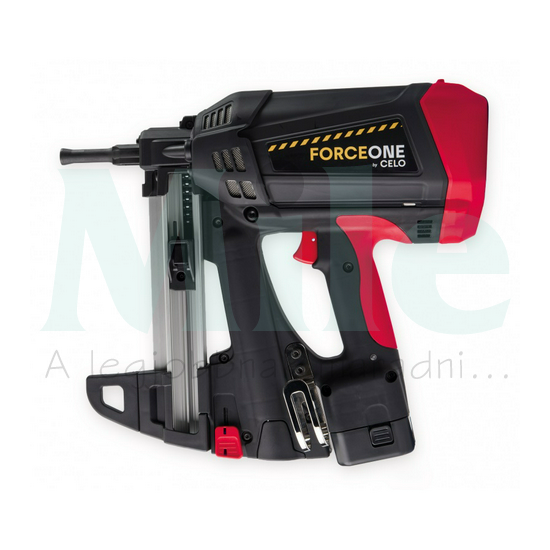 Szegbelövő hordtáskában gázpatronos 20db-os szögtár 13-38mm-szeghossz FONE20 Force One CELO