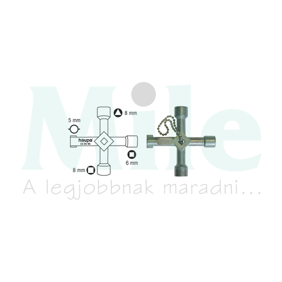 Szekrénykulcs univerzális HUPkey Haupa