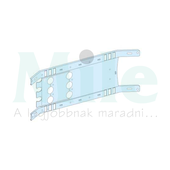 Szerelőlemez függőleges fix 3x4P vagy 4x3P NS-INS250-hez acél 150mm-ma Prisma P Schneider