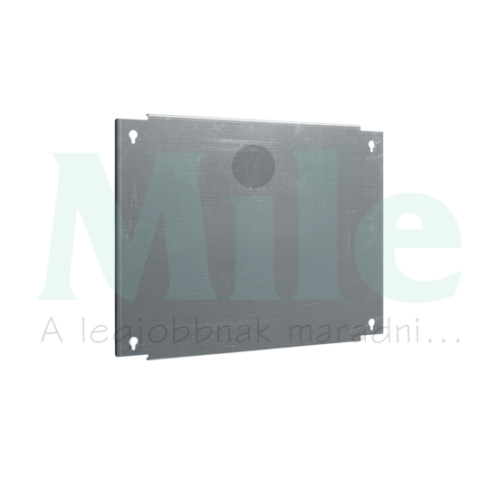 Szerelőlap fix porszórt acél 500mm x 450mm szürke Quadro Hager