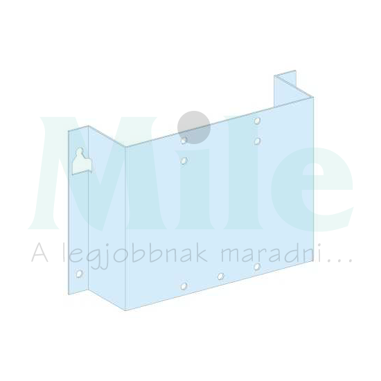 Szerelőlap billenőkaros függőleges NS-INS250-hez acél 250mm-ma 300mm-sz Prisma G Schneider