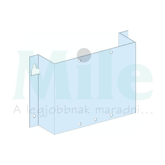 Szerelőlap függőleges NS-INS250-hez acél 300mm-ma 300mm-sz Prisma G Schneider