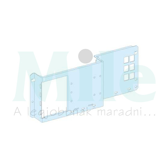 Szerelőlap vízszintes NS-INS250-hez acél 200mm-ma 600mm-sz Prisma G Schneider