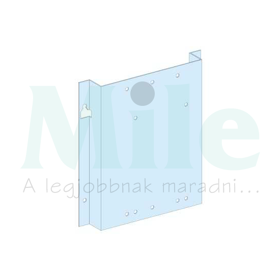 Szerelőlap NS630-hoz acél 350mm-ma 300mm-sz Prisma G Schneider