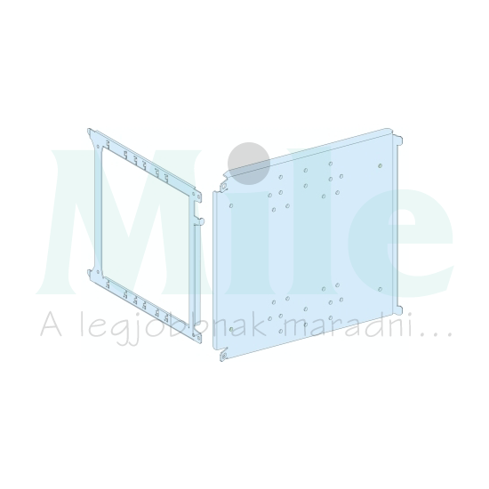Szerelőlemez függőleges fix 3/4P NS1600-hoz acél 300mm-ma 400mm-sz Prisma P Schneider