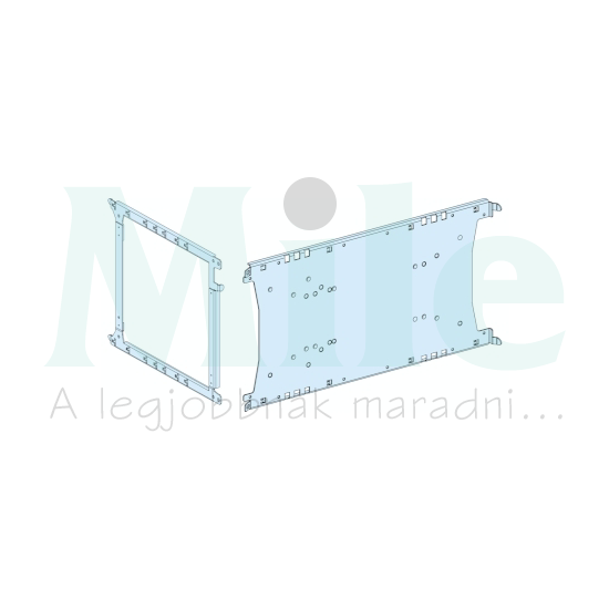 Szerelőlemez függőleges fix 3/4P INF800-hoz acél 300mm-ma 650mm-sz Prisma P Schneider