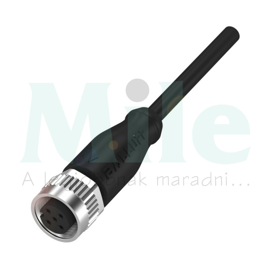 Szerelt érzékelőkábel 4P M12 hüvely 10m 4A 250V M415-0000-1A-003-PX0434-100 Balluff