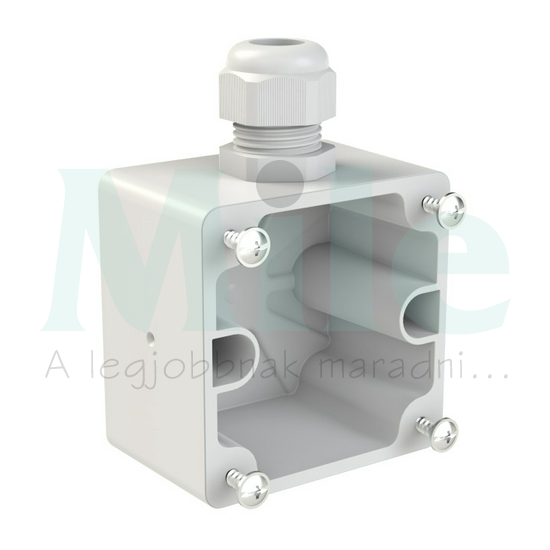 Szerelvénydoboz falon kívüli üres 75x75mm M20 IP68 PCE