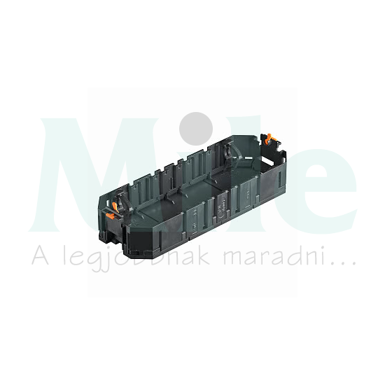 Szerelvénykehely poliamid (PA) 4-modul 4-kábelvebezető 208mm 76mm x 36mm UT4 OBO-BETTERMANN
