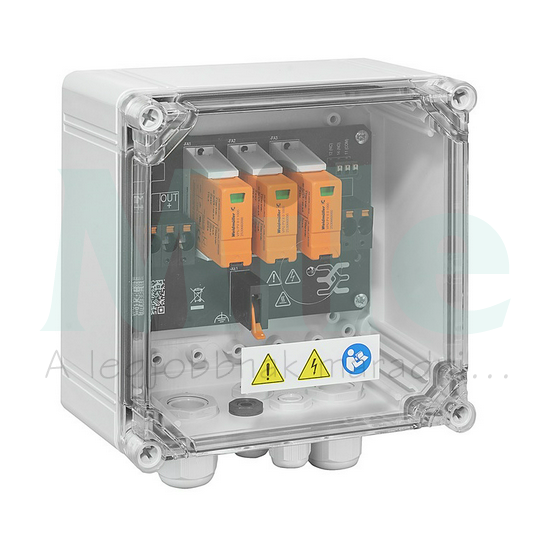 Szolár DC elosztó komplett 1,5kV 1MPP II-túlfesz 6xtömszelence IP67 PVN1M1I2SXFXV2O0TXPX11 Weidm