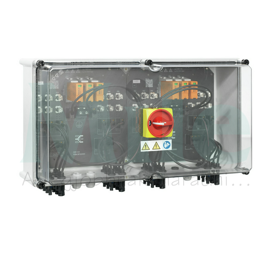 Szolár DC elosztó komplett 1kV 2MPP I+II-túlfesz 6x2-b.alj kapcs. 6x2-MC IP65 PVN1M2I6S0F3V1O1TX