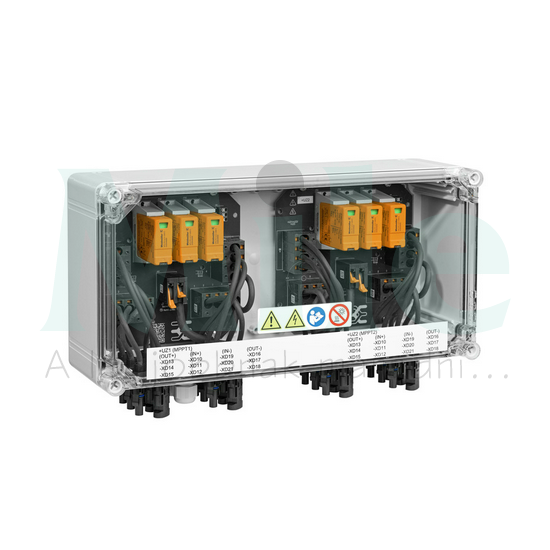 Szolár DC elosztó komplett 1kV 2MPP II-túlfesz 6x2-MC4 IP65 PVN DC 3I 3O 2MPP SPD1R WM4 11 Weidm